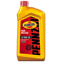 PENNZOIL High Mileage Vehicle 10W-30 4 Cycle Engine Motor Oil 1 qt. (Pack of 6)