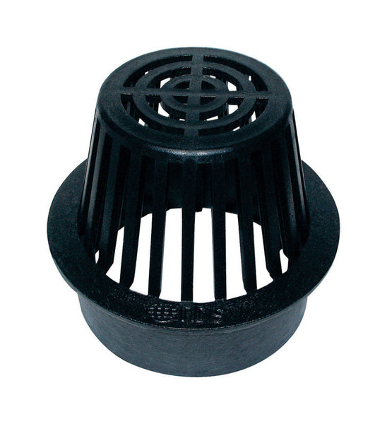 NDS 6 in. Black Round Polyolefin Atrium Grate - Deal of The Week