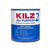 KILZ White Flat Water-Based Acrylic Stain Blocking Primer 1 qt (Pack of 6)