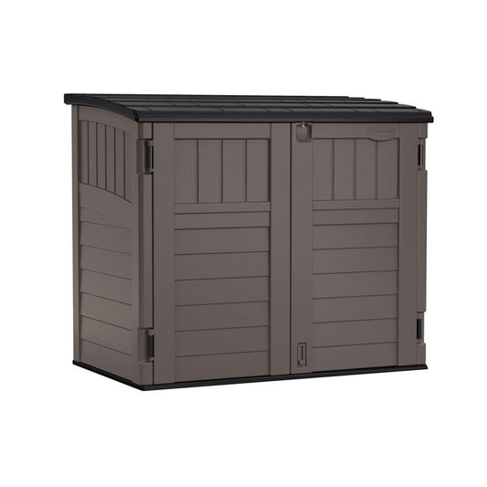 Suncast Gray Plastic Horizontal Storage Shed 4 W x 2 D ft. with Floor Kit
