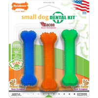 Nylabone Flexi Chew 2 Peanut Butter, 1 Bacon Petite 3pk
