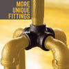 BK Products 1/2 in. FPT x 1/2 in. Dia. MPT Black Malleable Iron Street Elbow (Pack of 5)
