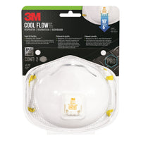 3M N95 Lawn and Garden Disposable Respirator Pro Series Valved White 2 pk