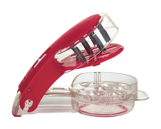 Progressive Prepworks Red/Clear Plastic Cherry Pitter (Pack of 3)