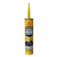 SikaBond Ultimate Grab Polyurethane Gray Indoor/Outdoor High Strength Construction Adhesive 10.1 oz. (Pack of 12).