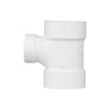 Charlotte Pipe Schedule 40 3 in. Hub X 3 in. D Hub PVC Sanitary Tee 1 pk