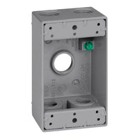 Sigma Electric New Work 18.3 cu in Rectangle Die-Cast Metal 1 gang Weatherproof Box Gray