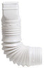 Flex-A-Spout White Plastic Durable Downspout Extension Adapter 3 x 4 in.