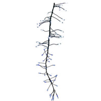 Celebrations LED Big Seed Cluster Blue/Pure White 250 ct Christmas Lights 10 ft.