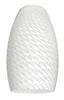 Westinghouse Cylindrical White Glass Shade 1 pk (Pack of 6)