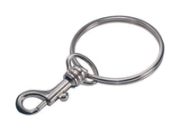 Hillman 2 in. D Metal Silver Belt Hooks/Pocket Chains Key Chain (Pack of 5).