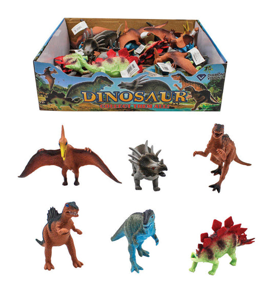 Diamond Visions Dinosaur Animal Figures Plastic/Rubber 1 pk (Pack of 30)