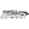 Stanley 1/4 and 3/8 in. drive Metric/SAE Mechanic's Tool Set 145 pc