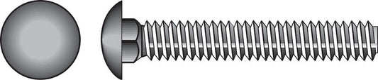 Hillman 1/2 in. X 10 in. L Hot Dipped Galvanized Steel Carriage Bolt 25 pk