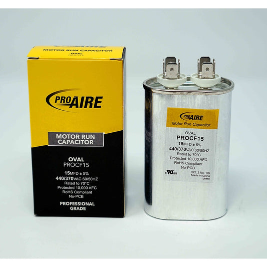 Perfect Aire ProAire 15 MFD 370 V Oval Run Capacitor