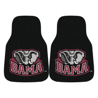 University of Alabama Crimson Tide Carpet Car Mat Set - 2 Pieces