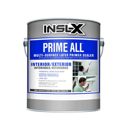 Insl-x Prime All White Flat Water-Based Acrylic Latex Primer 1 gal.