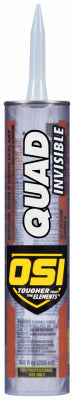 OSI Quad Invisible Clear Elastomeric Polymers Sealant 9.5 oz. (Pack of 12)