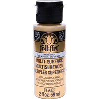 Folkart Metallic 14K Gold Hobby Paint 2 oz. (Pack of 3)