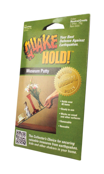 QuakeHOLD! Museum Putty 2.64oz REMOVEABLE Earthquake Survival Kit Wax FREE  SHIP