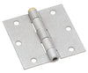 National Hardware 3-1/2 in. W X 3-1/2 in. L Galvanized Silver Steel Broad Hinge 2 pk