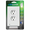 Westek LumiCover White 1 gang Plastic Duplex Nightlight Wall Plate 1 pk