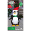 Gemmy Christmas Inflatable Penguin with Santa Hat 42 in. Inflatable (Pack of 6)