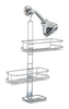 iDesign Linea 22 in. H X 10.5 in. W X 4.5 in. L Silver Shower Caddy