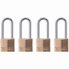 Master Lock 1-9/16 in. W Brass 4-Pin Tumbler Padlock Keyed Alike