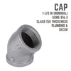 STZ Industries 1-1/2 in. FIP each X 1-1/2 in. D FIP Black Malleable Iron 45 Degree Elbow