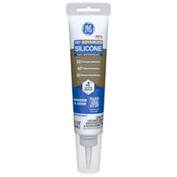 GE White Non-Paintable Shrink & Crack-Proof Silicone Sealant 2.8 oz.