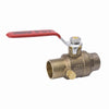 Homewerks 1/2 in. Brass Sweat Ball Valve with Drain Full Port
