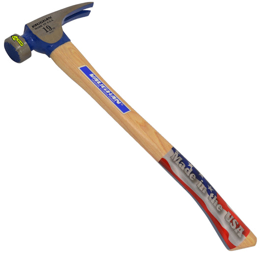 Vaughan 19 oz Milled Face California Framing Hammer 17 in. Hickory Handle