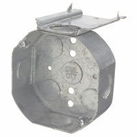 Steel City 15.8 cu in Octagon Galvanized Steel Electrical Ceiling Box Silver