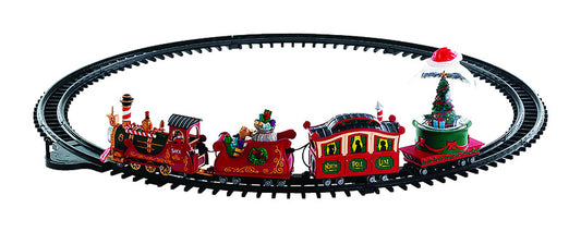 Lemax Plastic Christmas North Pole Railway Tabletop Decoration 44.49 L x 5.91 H x 26.18 W in.