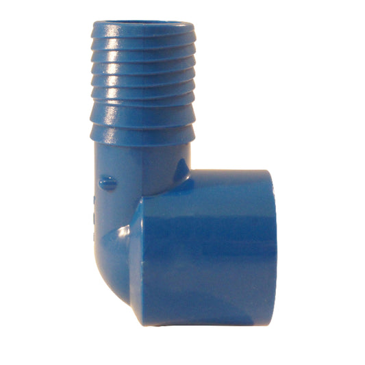 Apollo Blue Twister 1 in. Insert in to X 1 in. D FPT Acetal Elbow 1 pk