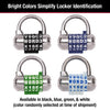 Master Lock 1-1/16 in. H X 2-1/2 in. W Steel 5-Dial Combination Combination Padlock