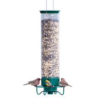 Droll Yankees Flipper Wild Bird 5 lb Plastic Tube Bird Feeder 4 ports