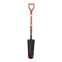 Razor-Back 45.25 in. Steel Round Drain Spade Wood Handle