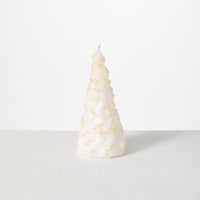 Sullivans Vance Kitira White Tree Candle (Pack of 4)