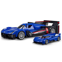 Hot Wheels Brick Shop Speed Series Cadillac Project GTP Hypercar Building Set Blue, Red 236 pc (Pack of 4)