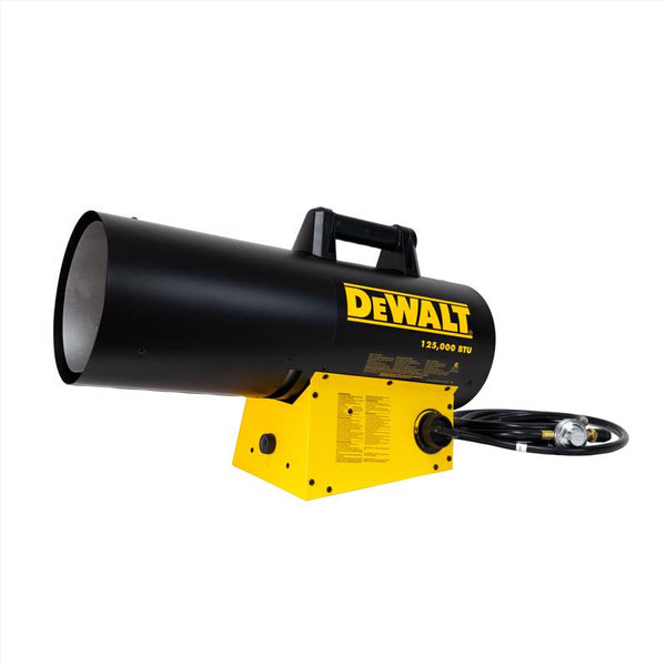 DeWalt 125,000 Btu/h 3000 sq ft Forced Air Propane Portable Heater - Open Box