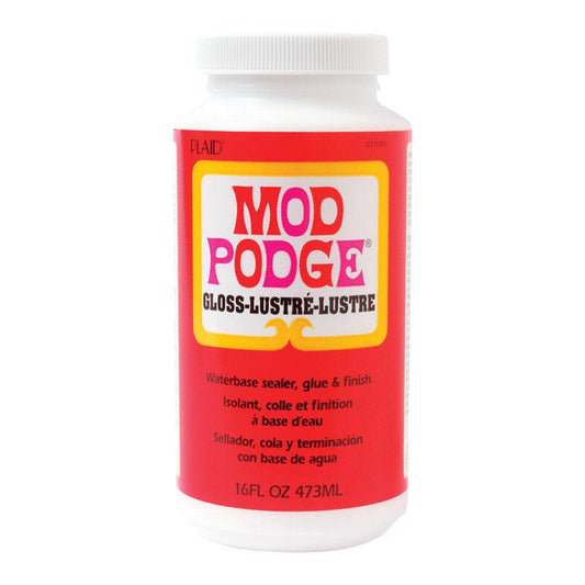 Plaid Mod Podge Gloss High Strength Glue Adhesive 16 oz. (Pack of 12)
