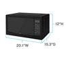 Avanti 1.1 cu ft Black Microwave 1000 W