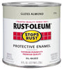 Rust-Oleum Almond Oil Based Protective Rust Control Enamel Paint 1/2 Pint