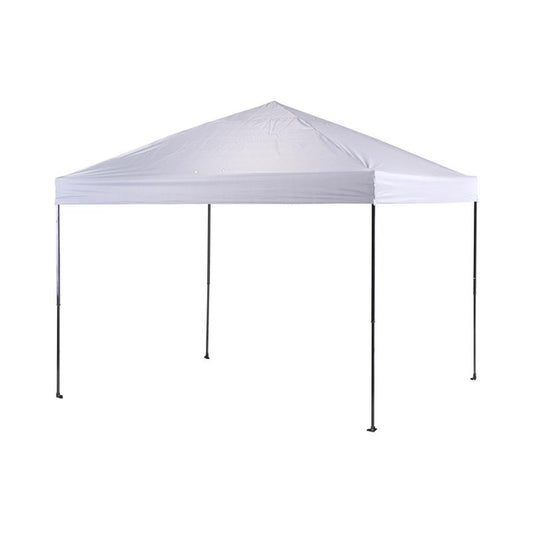 Crown Shade Polyester Gray/Black 4-Side Rain Proof One Touch Canopy 10 L x 10 W x 9.38 H ft.