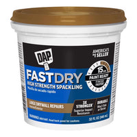 DAP Fast Dry Premium Ready to Use Off-White Spackling and Patching Compound 1 qt. (Pack of 8)