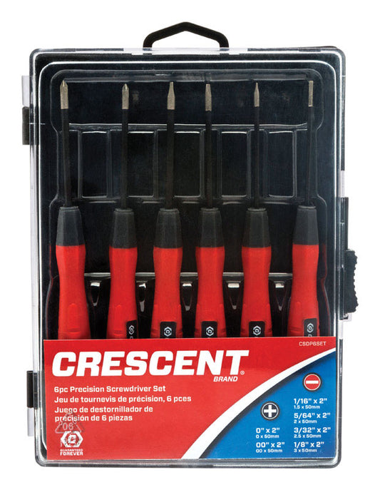 Crescent 2 in. L Phillips/Slotted Mini Precision Screwdriver Set 6 pc