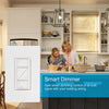 Lutron Caseta White 150 W Touch Smart-Enabled Dimmer Switch 1 pk