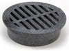 NDS 4 in. Black Round Polyethylene Drain Grate